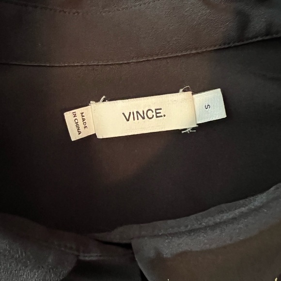 Vince button down tunic shirt size S, 100% silk - Picture 5 of 13